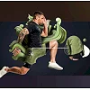 Компрессионные шорты для ММА RDX MMA T16 2-в-1 GREN/BLACK
