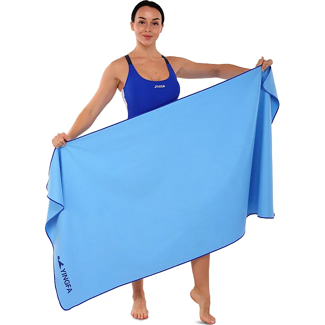 Спортивное полотенце
 быстросохнущее DRY TOWEL YINGFA A6810  80х158см (Голубой)