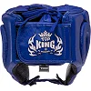 Шлем для бокса открытый
 кожаный TOP KING Open Chin TKHGOC (Черный)