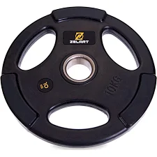 Млинець для штанги гумовий ZELART TA-2673-10 51мм 10кг