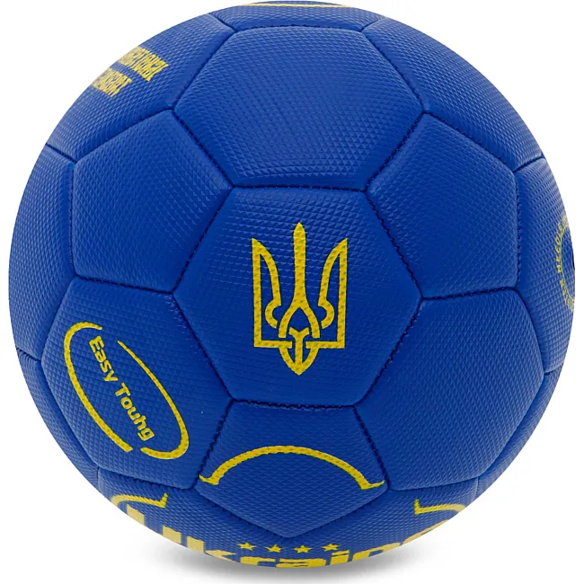 Детский футбольный мяч UKRAINE International Standart FB-9308 №3 PU (Синий)