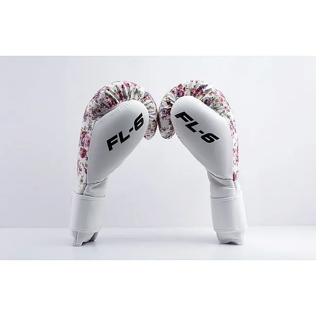 Боксерские перчатки RDX FL-6 WHITE (капа в комплекте)