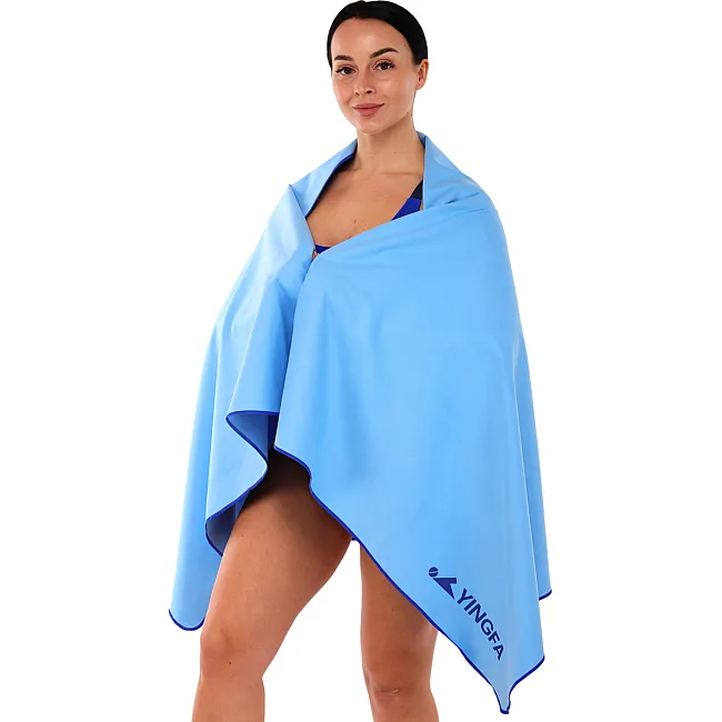 Спортивное полотенце
 быстросохнущее DRY TOWEL YINGFA A6810  80х158см (Голубой)