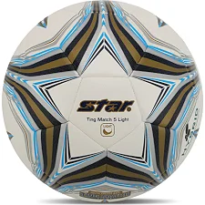 Футбольный мяч SELECTAR TING MATCH 5 LIGHT HYBRID SB3145L №5 PU (Белый-голубой)