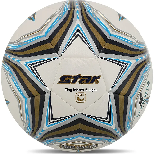 Футбольный мяч SELECT
AR TING MATCH 5 LIGHT HYBRID SB3145L №5 PU (Белый-голубой)