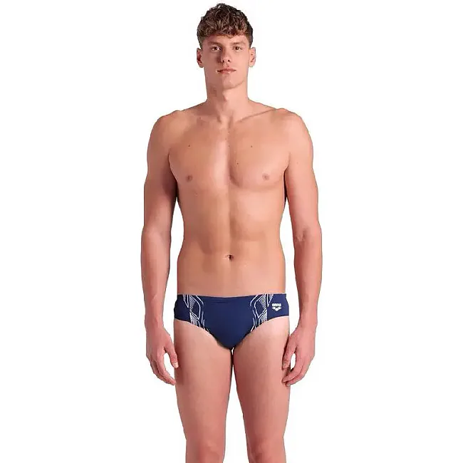 Плавки-слепы для мужчин Arena REFLECTING SWIM BRIEFS темно-синий, белый