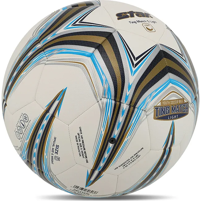 Футбольный мяч SELECT
AR TING MATCH 5 LIGHT HYBRID SB3145L №5 PU (Белый-голубой)