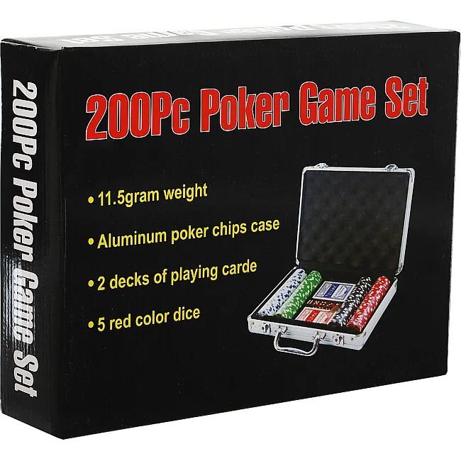 Набор для покера в алюминиевом кейсе Poker game set SP-SPORT
 IG-2056 200 фишек