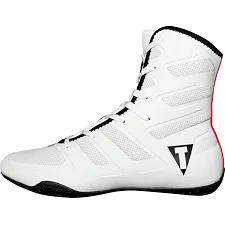Боксерки для бокса TITLE Boxing Total Balance White Black