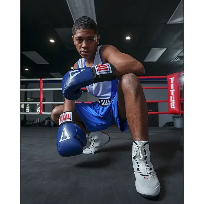 Боксерки для бокса TITLE Boxing Total Balance White Black