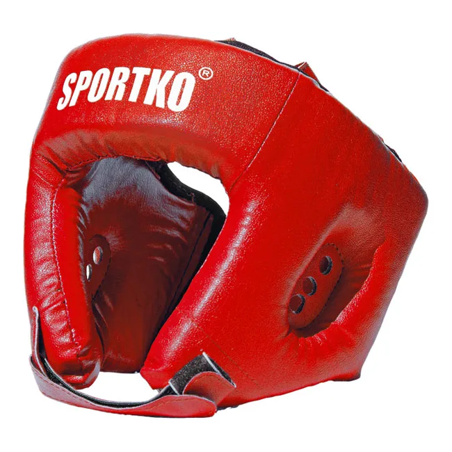 Боксерский шлем Sportko ОД2 (верх мягкий крестообразный)