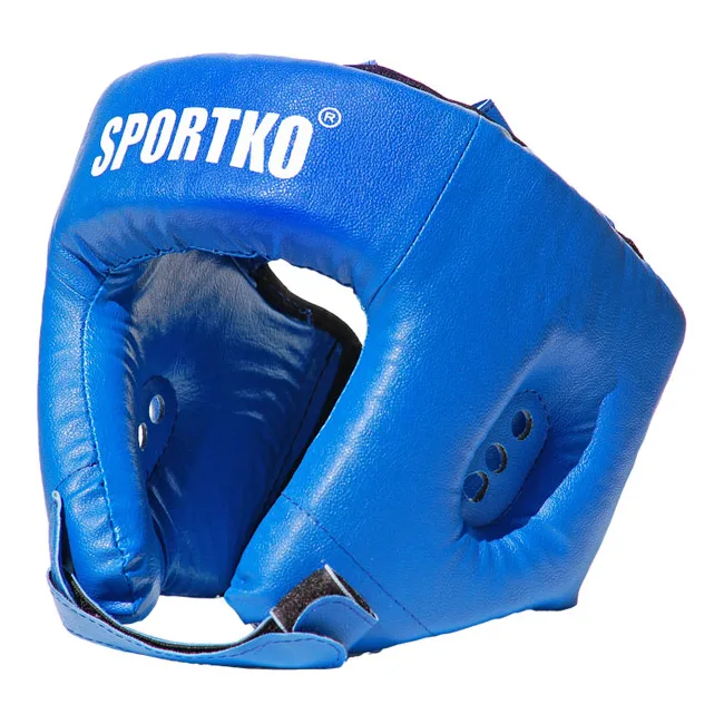 Боксерский шлем Sportko ОД2 (верх мягкий крестообразный)