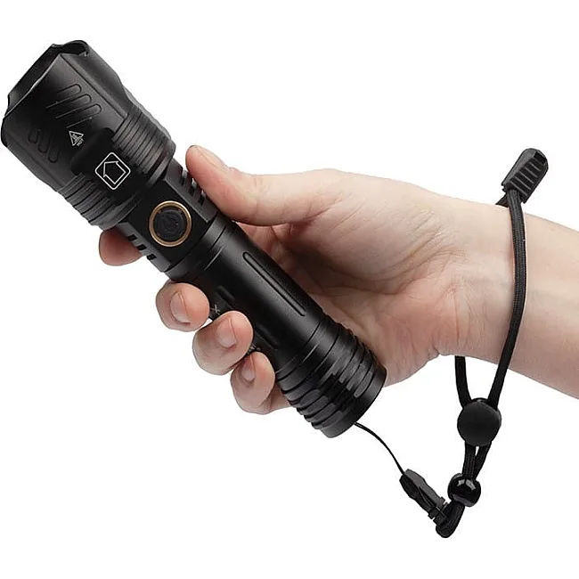 Фонарь X-BALOG BL-L-12-P100 алюминиевый (диапазон до 1000 м) с опцией PowerBank L-095