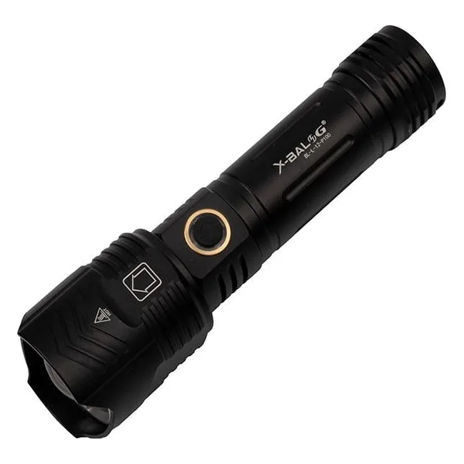 Фонарь X-BALOG BL-L-12-P100 алюминиевый (диапазон до 1000 м) с опцией PowerBank L-095