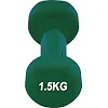 Гантель виниловый POWERPLAY 4125 Achilles 1.5кг. Зеленая (1шт)