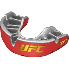 Капа для бокса OPRO Self-fit UFC GEN2 Gold Level Red Silver