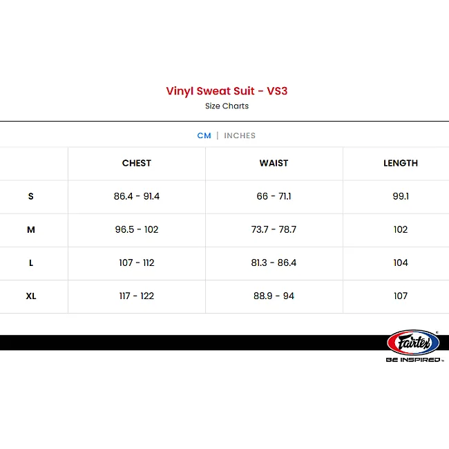 Костюм для сгонки веса FAIRTEX VS3 Vinyl Sweat Black Red