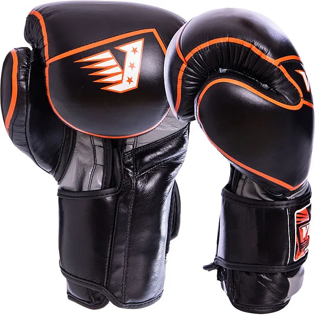Боксерские перчатки кожаные VELO VL-2218