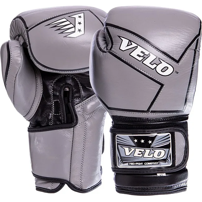 Боксерские перчатки кожаные VELO VL-2218