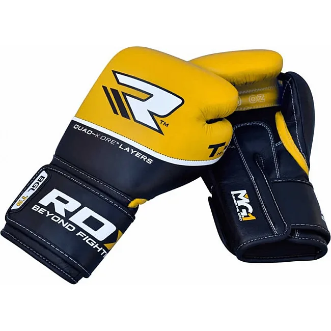 Перчатки для бокса RDX Quad Kore Yellow