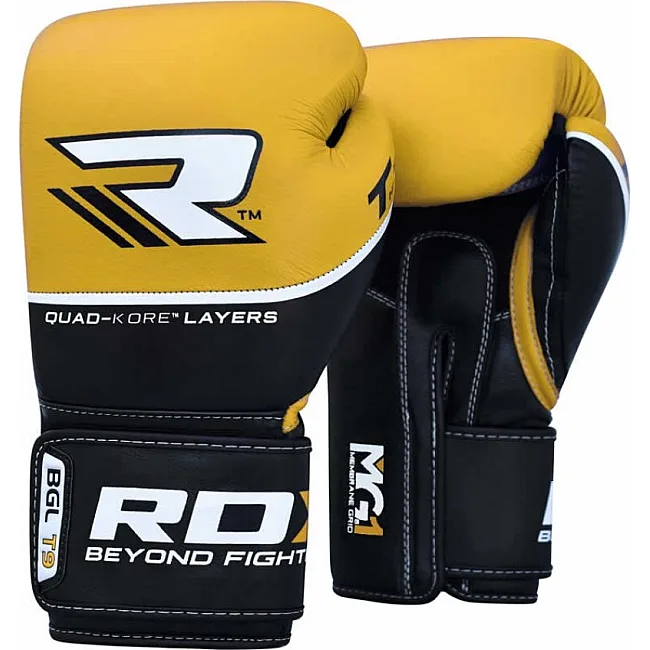 Перчатки для бокса RDX Quad Kore Yellow