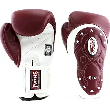 Рукавички боксу TWINS Velcro Extra Design BGVL6-MK White Maroon