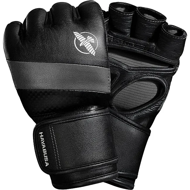 Перчатки ММА Hayabusa T3 4oz Black Grey