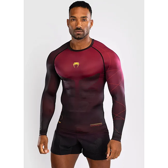 Рашгард VENUM Tactical XT Mens - Black/Burgundy/Gold