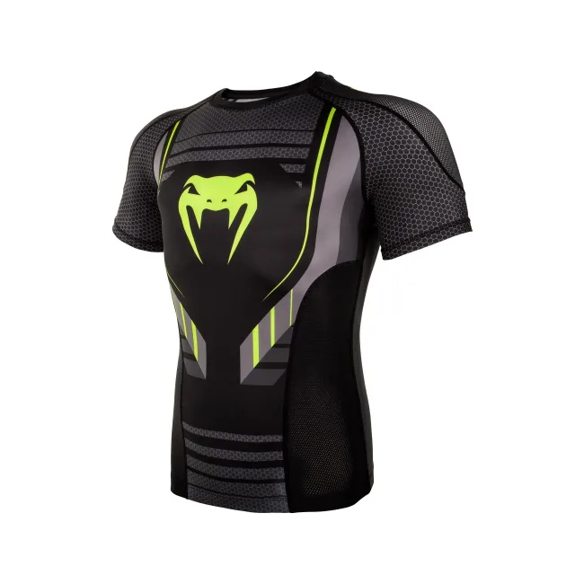 Рашгард Venum Technical 2.0 Rashguards Short Black Yellow