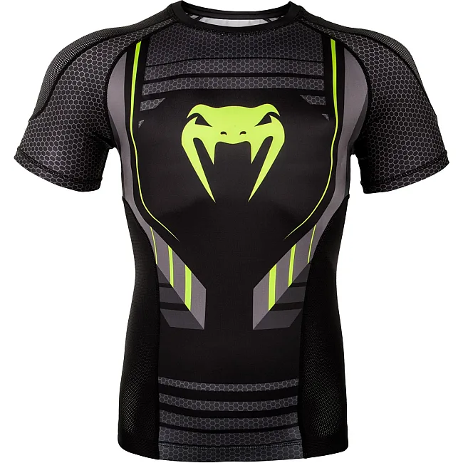 Рашгард Venum Technical 2.0 Rashguards Short Black Yellow