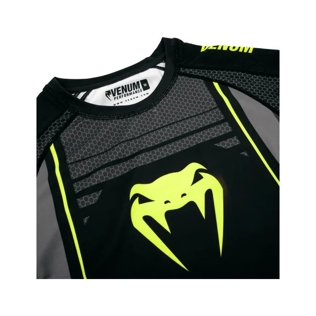 Рашгард Venum Technical 2.0 Rashguards Short Black Yellow