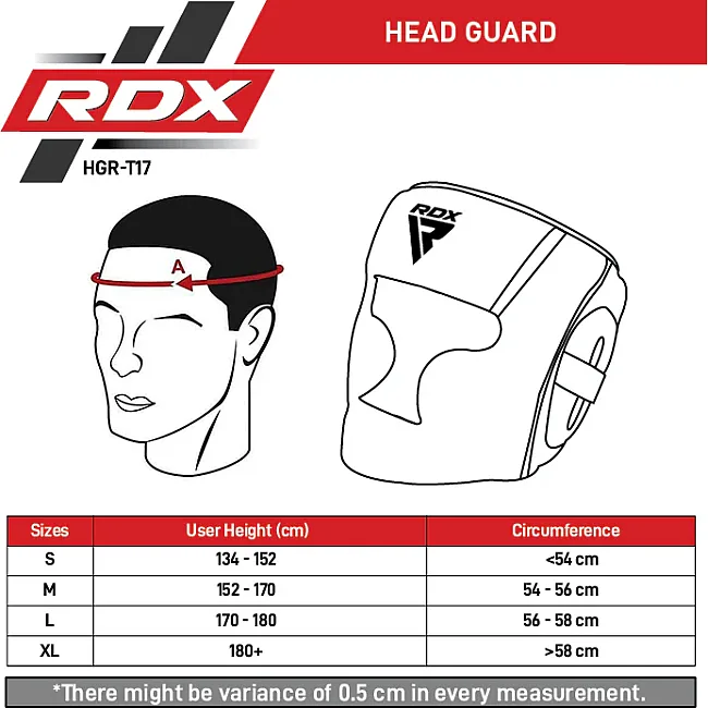 Шлем для бокса RDX Aura Plus T-17 RedBlack