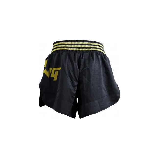 Шорти для кікбоксингу Adidas (чорний-золотий, ADISKB02)