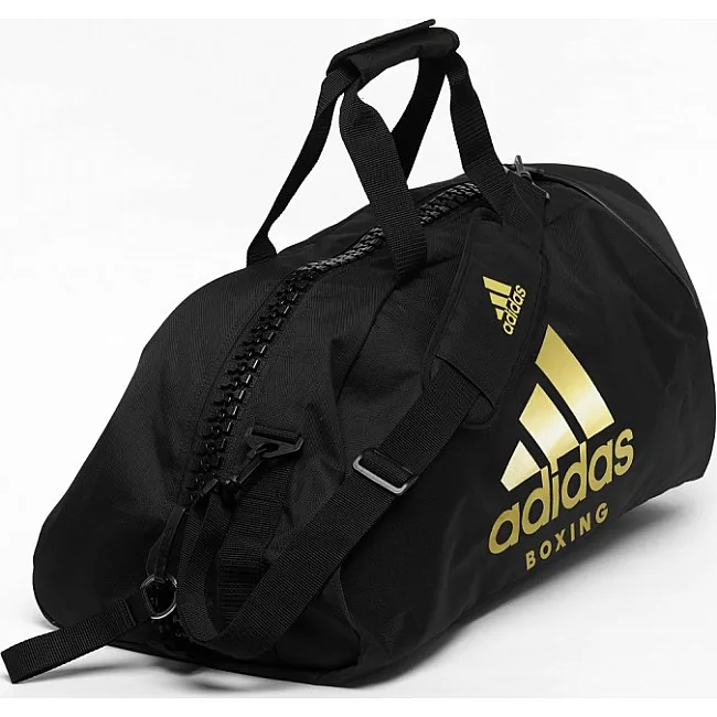 Спортивна сумка-рюкзак із золотим логотипом Boxing (чорний) ADIDAS ADIACC052B