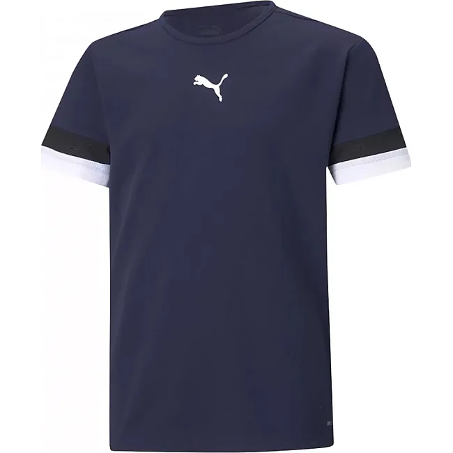 Детская футболка Puma teamRISE Jersey Jr темно-синий