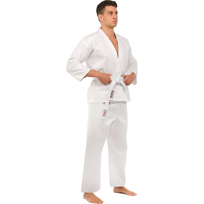 Кимоно для карате куртка штаны и пояс VELO VL-4428 140-180см