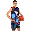 Детская баскетбольная форма
 NBA клуб Nets 11 BA-6655 (Серый-черный-голубой)