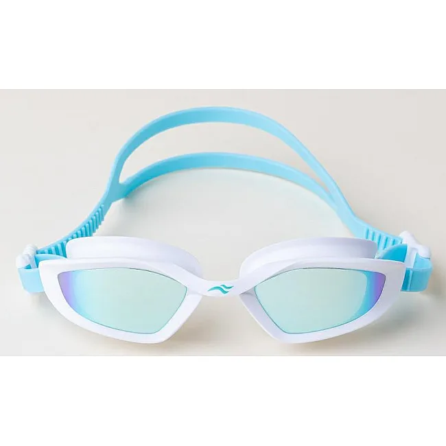 Очки для плавания Aqua Speed RAVEN MIRROR 61425 белый, бирюзовый OFSM