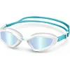 Очки для плавания Aqua Speed RAVEN MIRROR 61425 белый, бирюзовый OFSM
