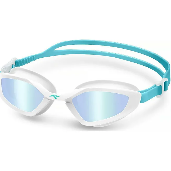 Очки для плавания Aqua Speed RAVEN MIRROR 61425 белый, бирюзовый OFSM