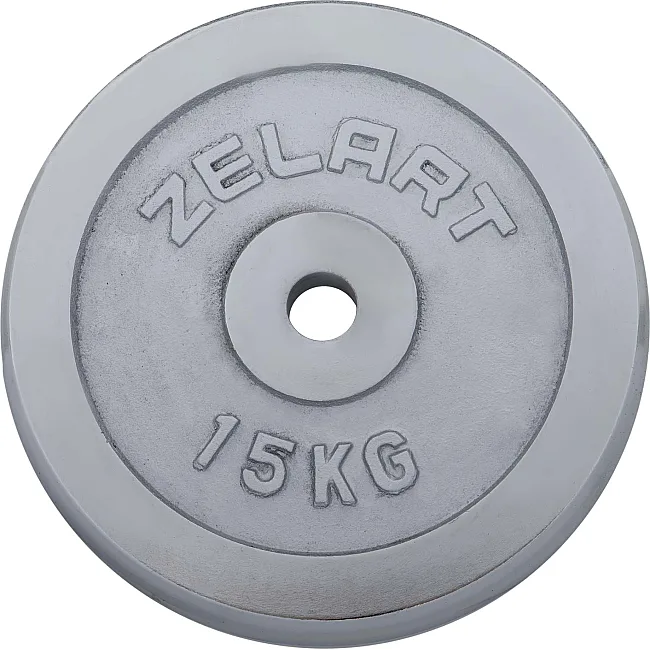 Млинці диски хромовані ZELART
 TA-7786-15 31мм 15кг хром