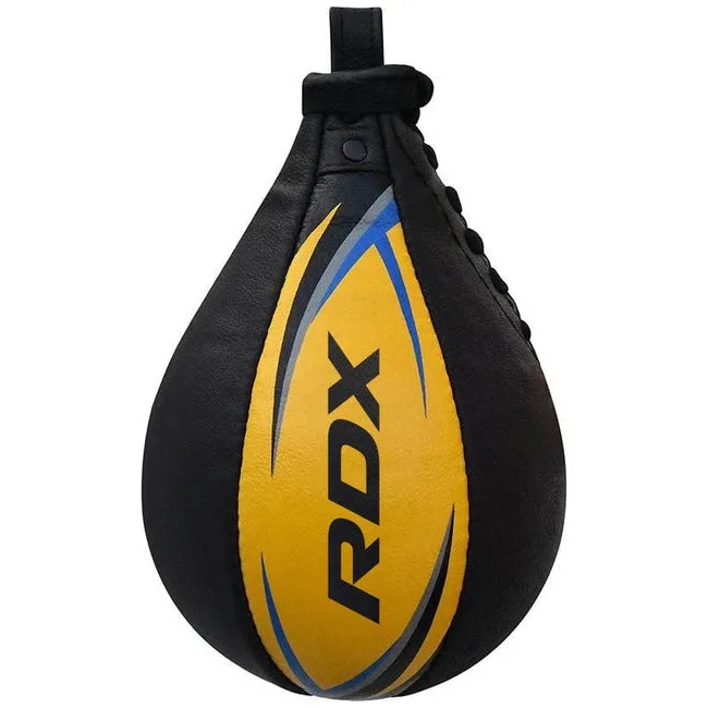 Пневмогруша боксерська RDX 2Y Boxing Speed Ball Leather Multi Yellow/Blue