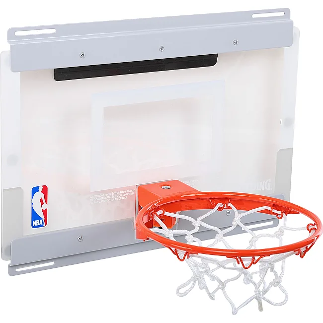 Баскетбольный щит
 с кольцом и сеткой SPALDING NBA Arena Slam 180 56103CN
 46x27см кольцо ø22,5см