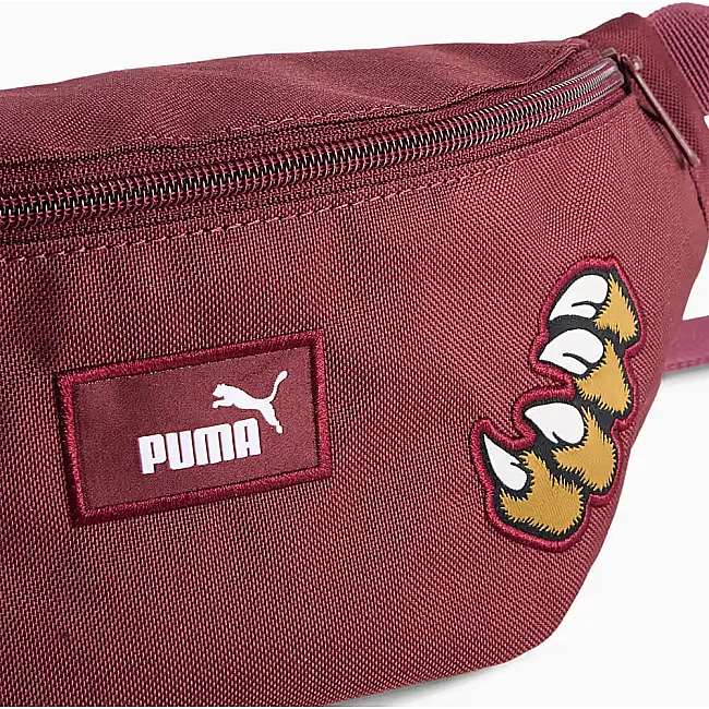 Сумка на пояс Puma PHASE PATCH Waist Bag 2,2L бордовая 31 х 9,5 х 12 см