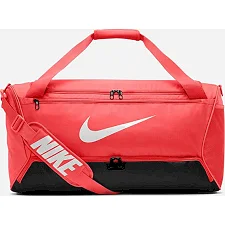 Сумка Nike NK BRSLA M DUFF - 9.5 60L червоний, чорний 64 х 30 х 30 см