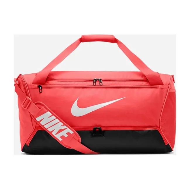 Сумка Nike NK BRSLA M DUFF – 9.5 60L красный, черный 64 х 30 х 30 см