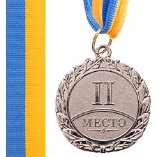 Медаль спортивная с лентой SP-SPORT STAR C-2940 ø4,5см (Серебряный)