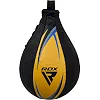 Пневмогруша боксерська RDX 2Y Boxing Speed Ball Leather Multi Yellow/Blue