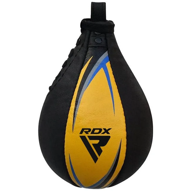 Пневмогруша боксерська RDX 2Y Boxing Speed Ball Leather Multi Yellow/Blue