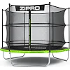 Батут Zipro Jump Pro с внутренней сеткой 8 футов 252 см черно-зеленый